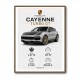 Porsche Cayenne Turbo GT Specs Wall Art
