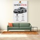 Porsche Cayman GT4 RS Gray Car Art Print