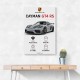 Porsche Cayman GT4 RS Gray Car Art Print
