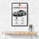 Porsche Cayman GT4 RS Gray Car Art Print