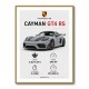 Porsche Cayman GT4 RS Gray Car Art Print