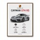 Porsche Cayman GT4 RS Gray Car Art Print