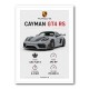 Porsche Cayman GT4 RS Gray Car Art Print