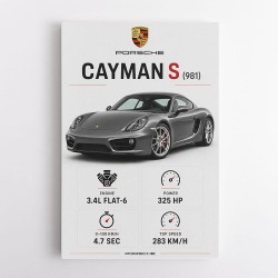 Porsche Cayman S Sports Car Wall Art