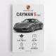 Porsche Cayman S Sports Car Wall Art