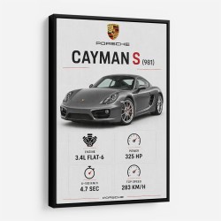 Porsche Cayman S Sports Car Wall Art