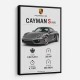 Porsche Cayman S Sports Car Wall Art