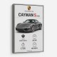 Porsche Cayman S Sports Car Wall Art