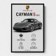 Porsche Cayman S Sports Car Wall Art