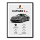 Porsche Cayman S Sports Car Wall Art