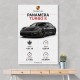 Porsche Panamera Turbo S Black Car Art Print
