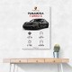 Porsche Panamera Turbo S Black Car Art Print