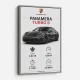 Porsche Panamera Turbo S Black Car Art Print