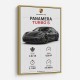 Porsche Panamera Turbo S Black Car Art Print