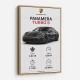 Porsche Panamera Turbo S Black Car Art Print