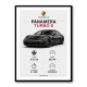 Porsche Panamera Turbo S Black Car Art Print