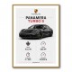 Porsche Panamera Turbo S Black Car Art Print