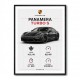 Porsche Panamera Turbo S Black Car Art Print