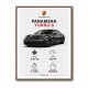 Porsche Panamera Turbo S Black Car Art Print