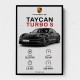 Porsche Taycan Turbo S Car Wall Art