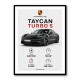 Porsche Taycan Turbo S Car Wall Art
