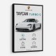 Porsche Taycan Turbo S Car Wall Art