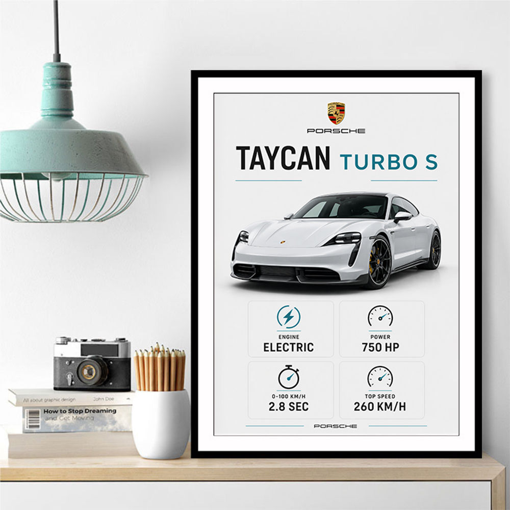 Porsche Taycan Turbo S Car Wall Art