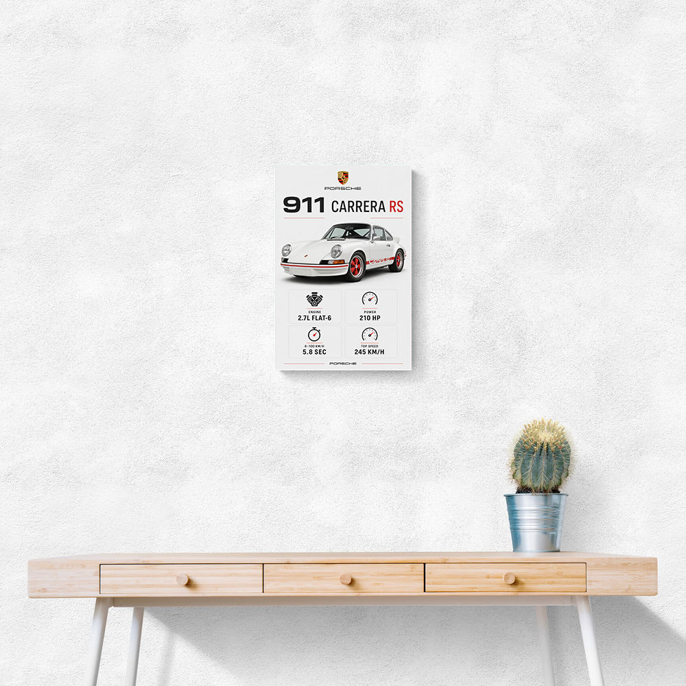 Porsche 911 Carrera RS Car Art Print
