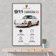 Porsche 911 Carrera RS Car Art Print