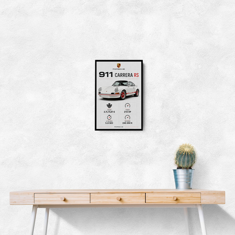 Porsche 911 Carrera RS Car Art Print