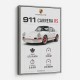Porsche 911 Carrera RS Car Art Print