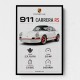 Porsche 911 Carrera RS Car Art Print