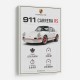 Porsche 911 Carrera RS Car Art Print