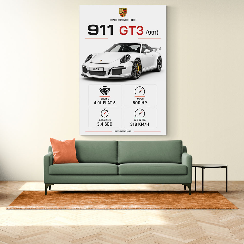 Porsche 911 GT3 Car Art Print