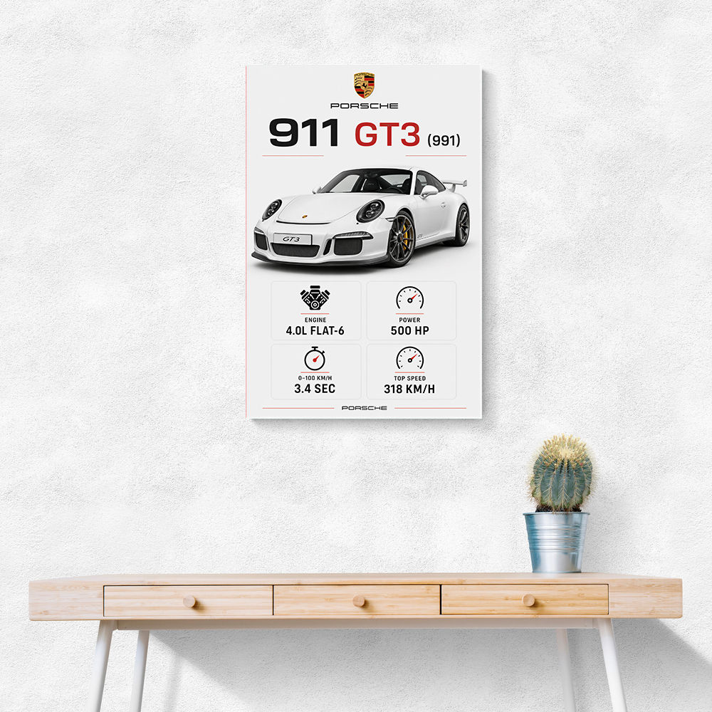 Porsche 911 GT3 Car Art Print