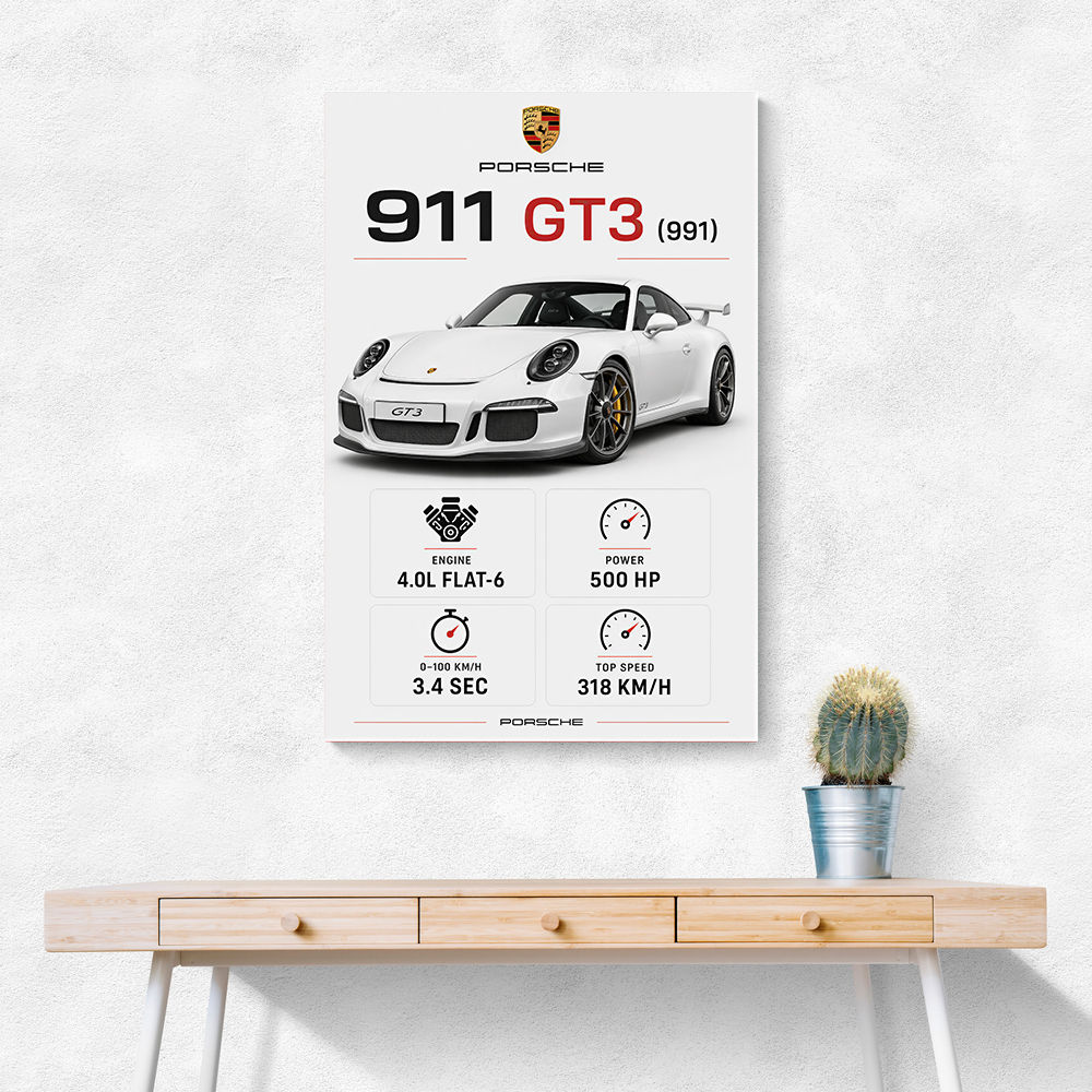 Porsche 911 GT3 Car Art Print