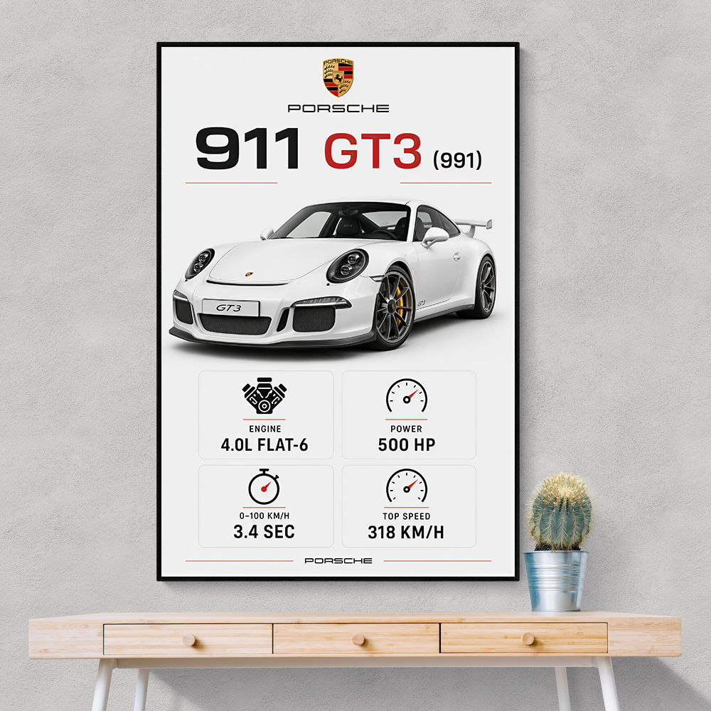 Porsche 911 GT3 Car Art Print
