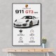 Porsche 911 GT3 Car Art Print