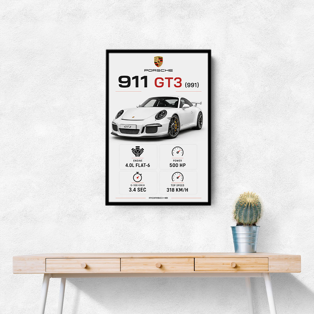 Porsche 911 GT3 Car Art Print