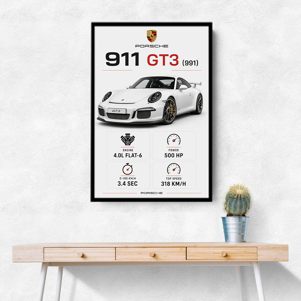 Porsche 911 GT3 Car Art Print