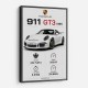 Porsche 911 GT3 Car Art Print