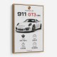 Porsche 911 GT3 Car Art Print