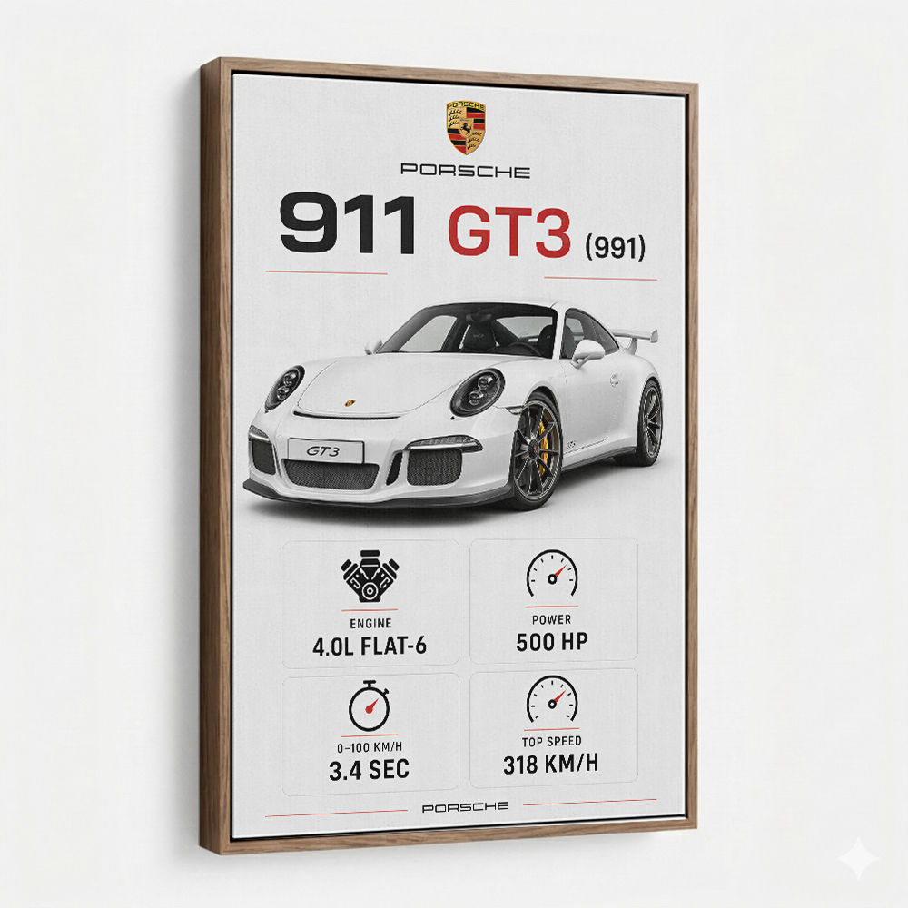 Porsche 911 GT3 Car Art Print