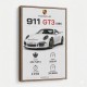 Porsche 911 GT3 Car Art Print