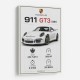 Porsche 911 GT3 Car Art Print