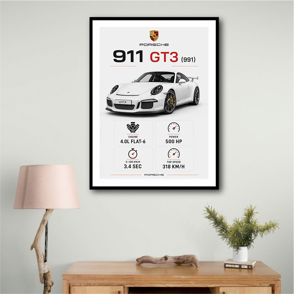 Porsche 911 GT3 Car Art Print