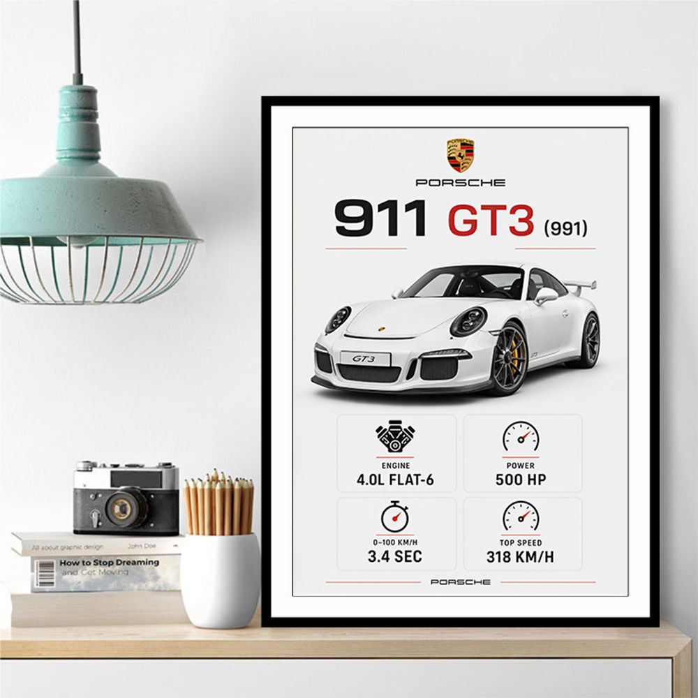 Porsche 911 GT3 Car Art Print