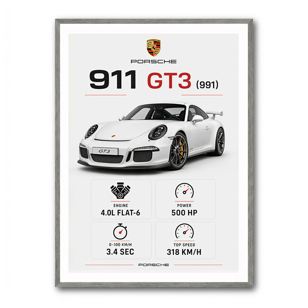 Porsche 911 GT3 Car Art Print