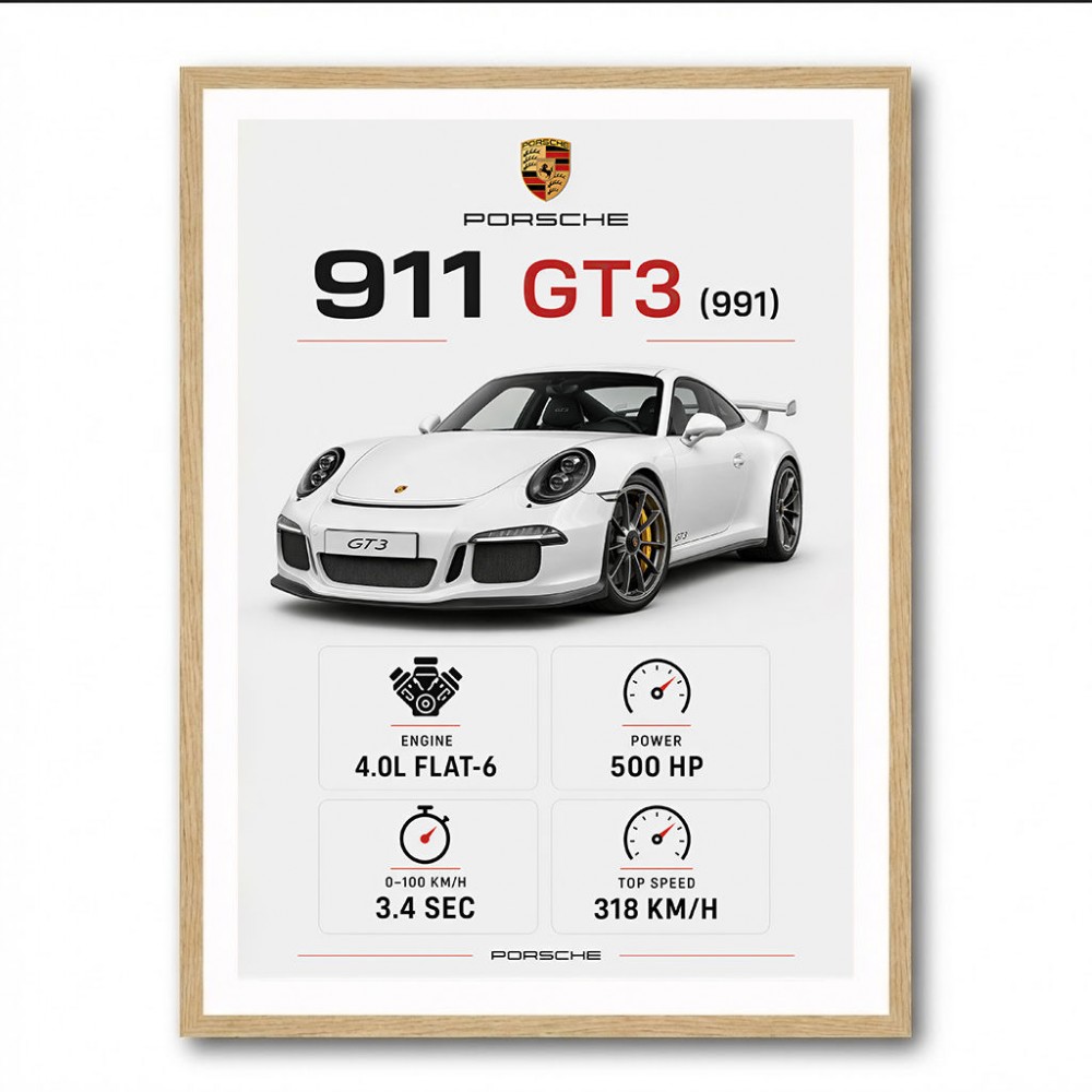 Porsche 911 GT3 Car Art Print
