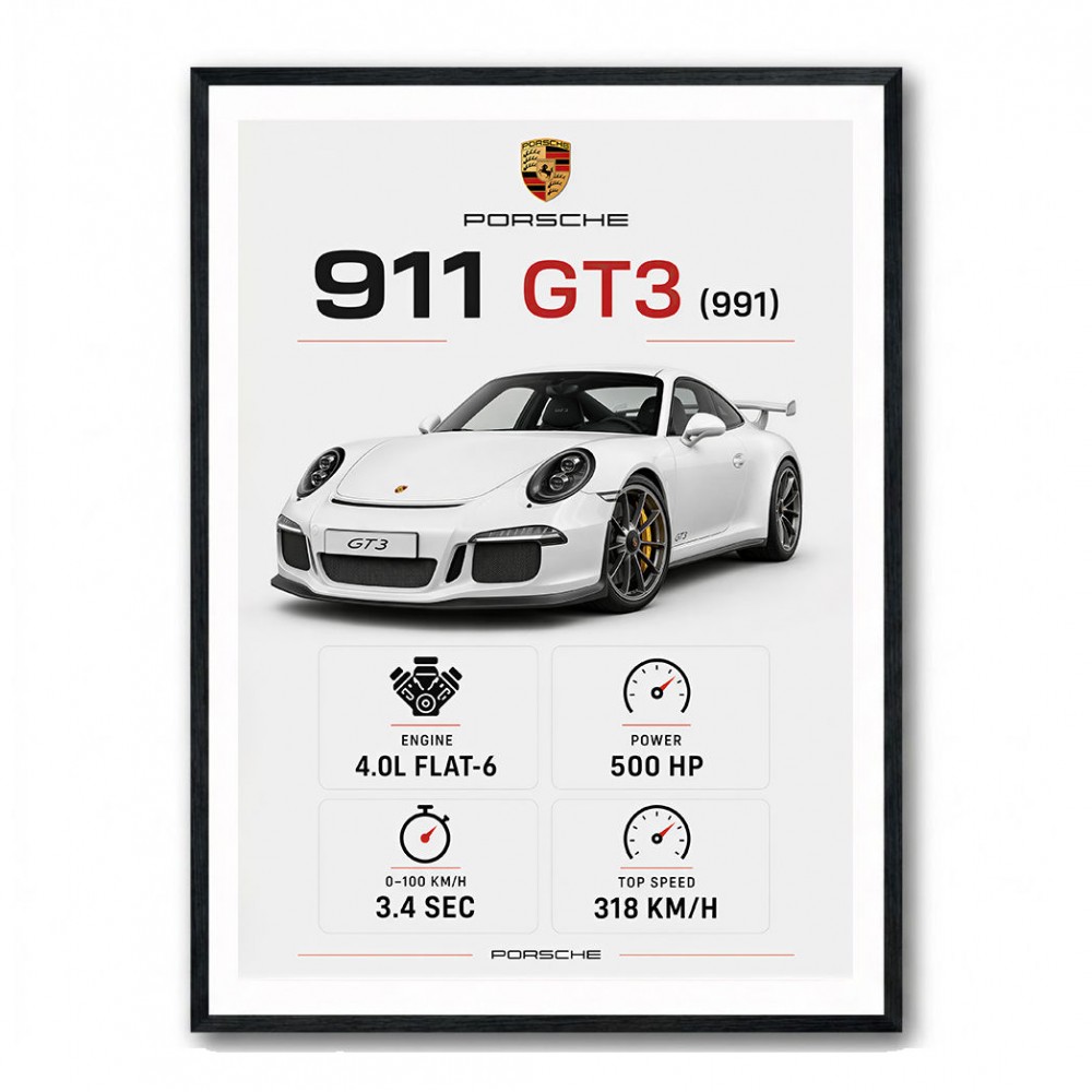 Porsche 911 GT3 Car Art Print